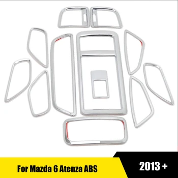 Dėl Mazda 6 Atenza 2013-2016 m. LHD ABS Vandens Puodelio Laikiklis Laikymo Pavarų Perjungimo Rėmas padengti trim Automobilių Stilius Auto Priedai