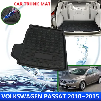Volkswagen VW Passat B7 2010~2015 M. 2012 M. 2013 M. 2014 M. Automobilio Galinės bagažo skyriaus Raštas Pagalvėlės Vandeniui atsparus Įdėklas, apsaugos nuo užsiteršimo Kilimėlis, Priedai