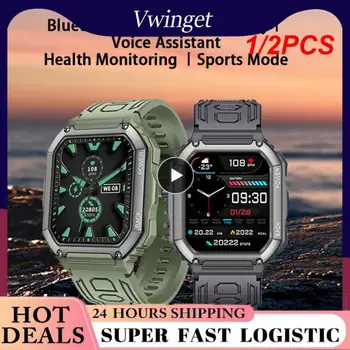 1/2VNT 2022 Naujas Smart Watch Vyrų Didelė Baterija Muziką Fitness Tracker Dial Skambinkite Sporto Smartwatch Vyrai, skirtų 