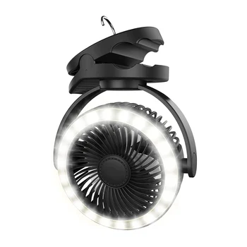 10000MAh Kempingas Žibintų Ventiliatorius, 4 Greičiai Klipą Ventiliatorius, baterijomis, Ventiliatorius , nešiojamus Ventiliatorius , 360° Rotacija