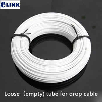 100m tuščias loose tube drop kabelis baltas juodas naudojamas su 1*2 furcation lauką tuščią kabelis nemokamas pristatymas 2*3mm