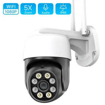 1080P 5X Zoom PTZ Wifi, Kamera, Lauko 5MP 3MP Dviejų krypčių Garso IP Kamera 2MP, 30M IR Spalvų Night Vision Speed Dome CCTV Kameros ICSEE