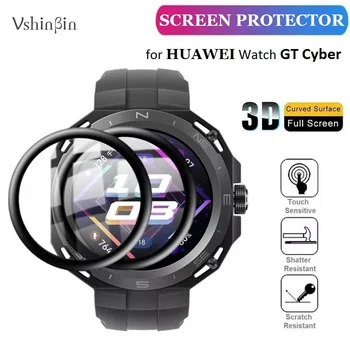 10VNT 3D Minkštas Smart Watch Ekrano apsaugos HUAWEI Žiūrėti GT Cyber Pilnas draudimas HD Aišku, Įbrėžimams Atspari Apsauginė Plėvelė