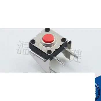 10vnt originalus nauji TS-I007J touch jungiklis 2 pin 10 * 10 vandeniui diržo laikiklis raudoną mygtuką Elektros jungties mygtuką