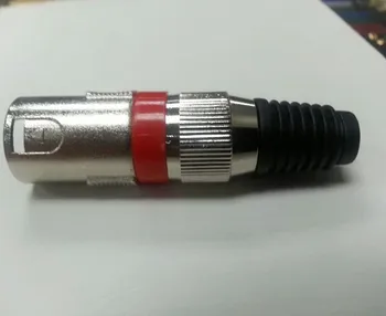10VNT RAUDONA 3 pin XLR Audio Kabelis adapteris Jungtis, MIC/Mikrofonas Male Plug