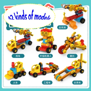 118pcs Ss 9656 Didelio Pastato Blokus Vaikų Švietimo Įrankių, Mašinų KAMIENINIŲ Robotas Mokslo Mokymosi Plytų Žaislai Kalėdų Dovana