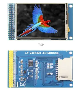 2,4 colių 34PIN/40PIN 65K TFT LCD Jutiklinis Ekranas su PCB Lenta ILI9341 Ratai IC 16Bit Lygiagrečios Sąsajos 240(RGB)*320