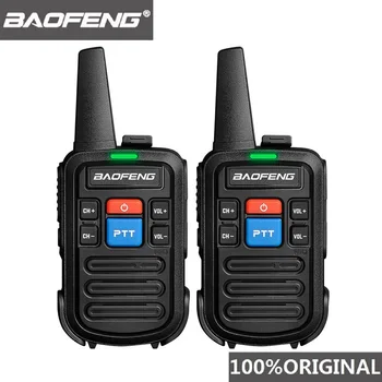 2 VNT Baofeng bf-c50 Mini Walkie Talkie Vaikai Nešiojamų Kumpis Radijo Comunicador UHF TR Woki Toki Patogu, Du Būdu Radijo HF Transiveris