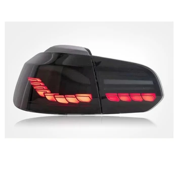 2008-2013 VW Golf6 MK6 Uodegos Šviesos Konvertuoti GTI Dūmų Juoda Uodega šviesos diodų (LED) Automobilių Galinis LampLED