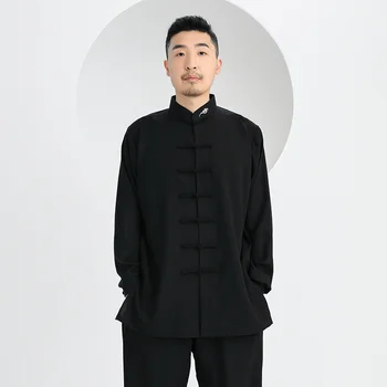 2021 Naujas Unisex Stiliaus Kung Fu Chi Vienodos Kovos Menų Vienodos Kovos Menų Uniformą Ilgomis Rankovėmis Taijiquan Kostiumas Nemokamas Pristatymas