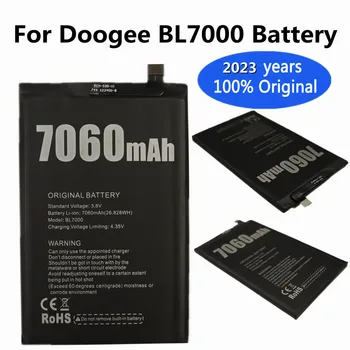 2023 Metų Nauji 100% Originalus BL 7000 Baterija 7060mAh Už Doogee BL7000 Aukštos Kokybės Išmaniojo telefono Bateria Atsargų +Sekimo Numerį