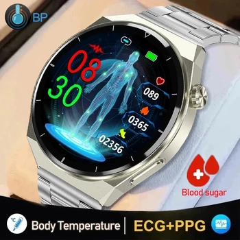 2023 NAUJAS EKG+PPG Smart Watch Vyrų Sveikatos Cukraus kiekis Kraujyje, Širdies ritmą, Kraujo Spaudimą Fitneso Sporto Laikrodžiai IP68 Vandeniui Smartwatch