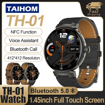 2023 TAIHOM T1 Smart Žiūrėti Originalių Firminių IP67 atsparus Vandeniui Smart watch vyrų Širdies ritmo monitoringo Kraujo deguonies stebėsenos Bl