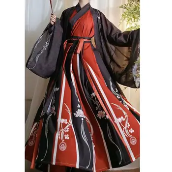 2023 WeiJin Dinastijos Rytų Kinijos Tradicinės Kryžiaus Pritvirtinti Hanfu Suknelė Vyrų Senovės Helovyno Cosplay Kostiumai, Hanbok 2xl