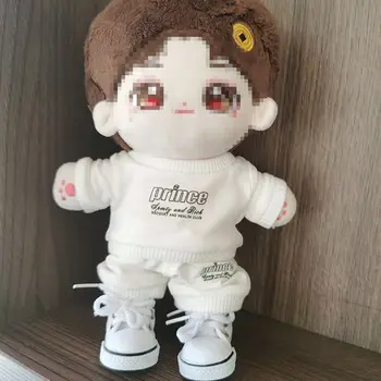 20cm Lėlės Drabužiai Jumpsuits Hoodie darbo drabužiai už Idol Medvilnės Įdaryti Star Lėlės Žaislas Priedai Korėja Kpop EXO Lėlės Aprangą