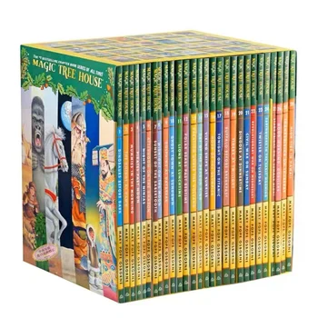 28 Knygos/Rinkinys Magic Tree House 1-28 anglų kalbos Skaitymo, Knygos Vaikams anglų kalba Skyrius Tilto Knyga