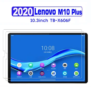 (3 Blokai) Grūdintojo Stiklo Lenovo Tab M10 FHD Plius 10.3 2020 m. TB-X606F Anti-Scratch Visu Screen Protector Tabletės Plėvelė
