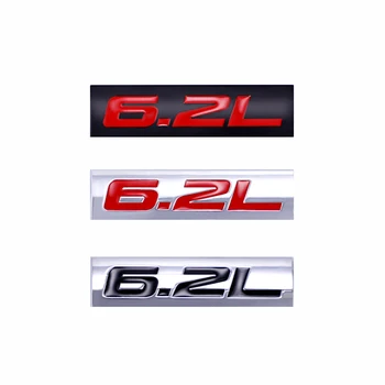 3D 6.2 L Metalo Automobilio Emblema Kamieno Lipdukas Reikmenys, Įrankiai, Mini Cooper Decal Mazda 3bl Bmw F10 Bmw F30 2019 Honda Accord