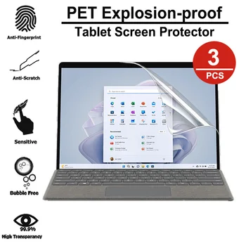 3PCS Sprogimų Tablet Apsauginės Plėvelės Microsoft Surface Pro9 Pro 9 Screen Protector, PET Tablet Ekrano Filmą Ne Stiklo