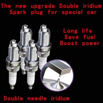4pcs LFR5AIX-11 4469 Iridium IX žvakę, tinka Hyundai Infiniti 