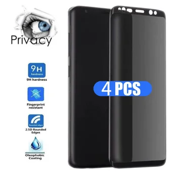 4Pcs Privatumo Ekrano Apsaugos Realme 8 8i 9 10 Pro Plus Anti Spy Filmas Realme C30 Stabdžių Spy Stiklo