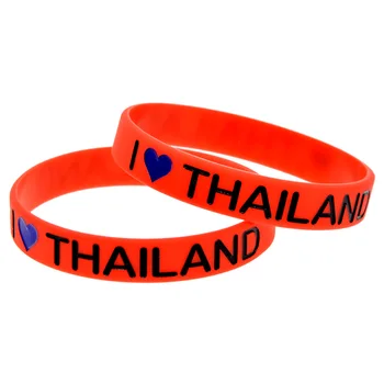 50 VNT Myliu Tailandas Silikoninė Apyrankė Suaugusiųjų Dydžio, Raudona
