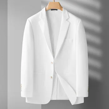 5654-2023 Rudens ir žiemos naujas produktas vyrų kostiumas verslo atsitiktinis paprastumo tinklelis vieną vakarų striukė vyrų top coat