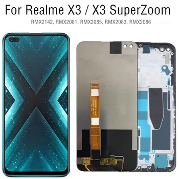 6.6 colių Realme X3 SuperZoom RMX2086 RMX2142 RMX2081 RMX2085 RMX2083 LCD Ekranas Touch 
