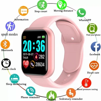 A5 Daugiafunkcinis Smart Watch Vyrai Moterys Bluetooth Prijungto Mobiliojo Telefono, Muzikos Fitneso Sporto Apyrankę Miego Stebėti Y68 Smartwatch