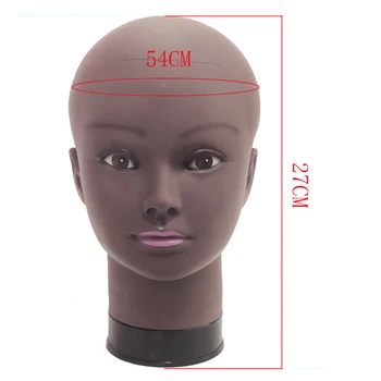 Afro Plikas Manekeno Galva Juoda Moterų Manikin Režimas Profesionalios Kosmetologijos Už Perukas Priėmimo Manekeno Galvos 54cm Perukas Priėmimo Vadovai