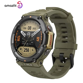 Amazfit T-Rex 2 Smart Watch Vyrų Dual-Band & 6 Palydovinės Padėties nustatymo 24-Dieną, Baterija Patikima Lauko GPS Karinės žiūrėti