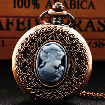Antikvariniai Retro Kvarco Karoliai Kišenėje Žiūrėti Moterims Populiarus Išskirtinį Dovana Su Grandinės reloj mujer analogico