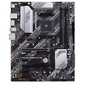 ASUS PRIME B550-PLIUS AMD B550 (Ryzen AM4) ATX motininė plokštė, su dual M. 2, PCIe 4.0, 1 Gb Ethernet, DisplayPort/HDMI, SATA 6 Gb / s