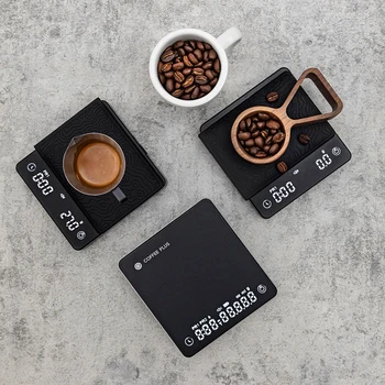 Aukšto Tikslumo 2kg/0,1 g Kavos Masto su Laikmačiu Įkrovimo Espresso Kavos Masto LED Skaitmeninis Apipilti Kava Apimties Virtuvės F