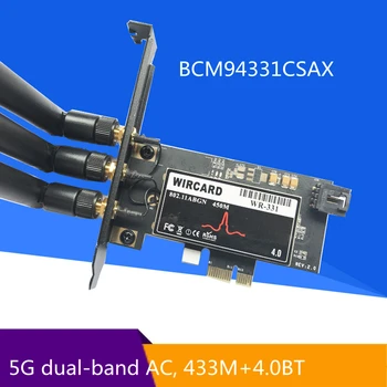 Aukštos kokybės WR-331 BCM94331 Dual Band WIFI Modulis PCI-EX1 WI-fi 