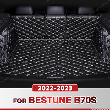 Auto Visu bagažo skyriaus Kilimėlis BESTUNE B70S 2022 2023 Anti-Purvinas Car Boot Padengti Trinkelėmis Linijinių Krovinių Vidaus reikalų Raštas Priedai