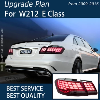 Automobilių Žibintai Benz W212 2010-2015 LED Auto užpakalinis žibintas Asamblėjos Atnaujinti Dragon Svarstyklės Dizainas, Dinamiškos posūkio Žibintas Įrankių Priedai