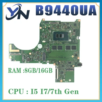 B9440UA Laotop Plokštę Už ASUS ExpertBook B9440 B9440U Mainboard Su I5-7300U I7-7500U CPU, 8GB 16GB RAM 100% Bandymo GERAI