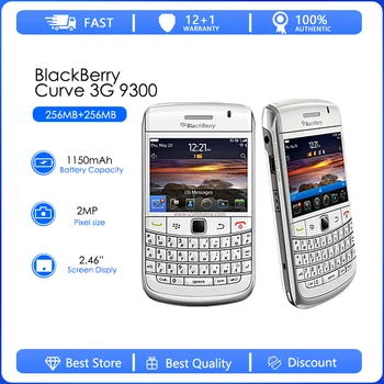 Blackberry 9300 Restauruotas-Originalus WCDMA 3G, 2.44 Colio 5MP 512MB RAM 1500mAh GPS WIFI GPS Mobilųjį Telefoną Nemokamas pristatymas