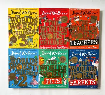 Blogiausiu Pasaulyje Vaikai David Williams Humoro Romanų pradinės Mokyklos Užklasinėje Skaityti Color Edition 6 Knygos