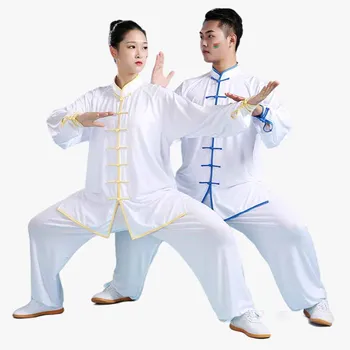 Chi Kostiumas Rytą Naudotis Unisex Drabužiai Nauji Wushu Veiklos Kostiumas Moterims ir Vyrams Kovos Menų Nustatyti Kung Fu Vienodas