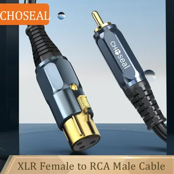 CHOSAL XLR RCA Audio Kabelis Stiprintuvo Maišytuvas Mikrofonas RCA su XLR Garsiakalbio Kabelį