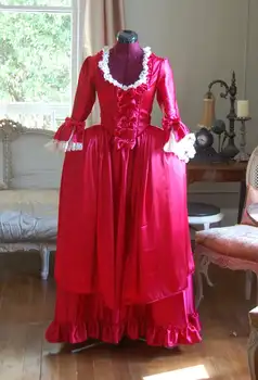 Cosplaydiy marija Antuanetė Baroko Kamuolys Suknelė Viduramžių Princesė Renesanso Kostiumų Suknelė Halloween Carnival Šalis