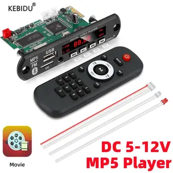 DC 5V 9V 12V Bluetooth 5.0 MP5 Grotuvas Dekoderis Valdybos HD 1080P Skaitmeninės Vaizdo FM Radijo TF USB, 3.5 Mm AUX Audio MP3 Modulis Automobilį