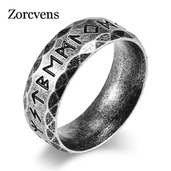 Derliaus Viking Rune Žiedas, Nerūdijančio Plieno, Šiaurės Odin Viking Žiedas Vyrai, Moterys, Poros Amuletas Mados Juvelyrika Dovana Niekada Išnyks