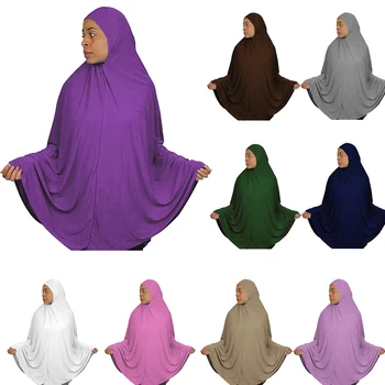 Didelis Khimar Musulmonišką Hidžabą Jilbab Turbaną Moterų Ramadanas Malda Drabužis Abaja Hijabs Šalikas Wrap Islamas Dubajus, Saudo Niqab Drabužiai