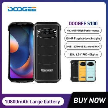 DOOGEE S100 Tvirtas Telefonas 120Hz Gel G99 6.58