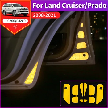 Dėl Land Cruiser 200 Automobilių Durų Atspindintis Įspėjamieji Lipdukai LC200 Modifikacijos, Priedai, Automobilių Kėbulo Anti-Susidūrimo Saugos Patarimai