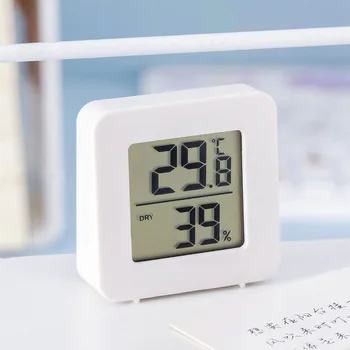 Elektroninis Skaitmeninis Thermohygrometer Indoor Mini Termometras Su Drėgmėmačiu Šlapias Sausas Kambario Sienos Montuojamas Kambario Drėgmės, Temperatūros Matuoklis