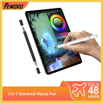 Femoro 2 in 1 Mobilųjį Telefoną, Planšetinį kompiuterį Touch Pen Capacitive Pen Siluetas Įrašą Tapybos Rašiklis Point Touch Stylus Pen for Ipad
